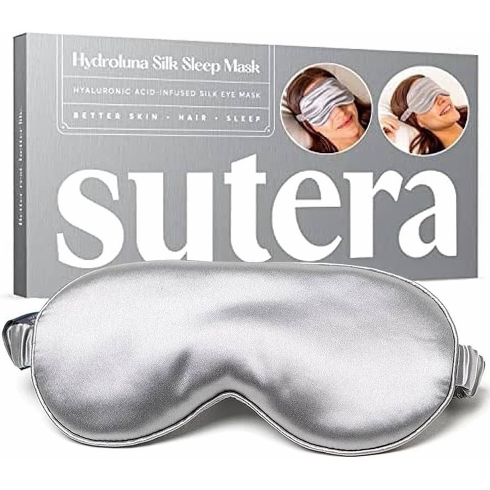 Sutera Hydroluna Silk Eye Mask for Sleeping - Hyaluronic Acid Hydrates Skin NEW